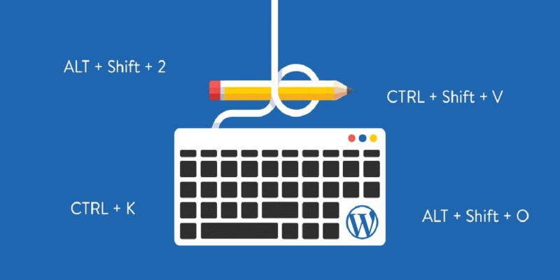 keyboard shortcuts in WordPress