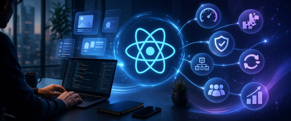 What are the key benefits of React JS development?