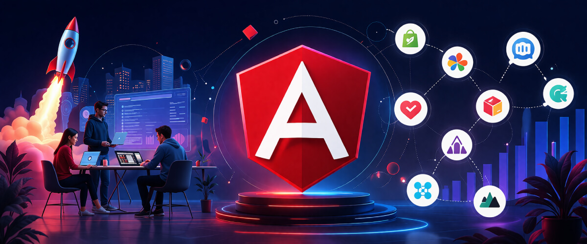 Which startups are built using Angular