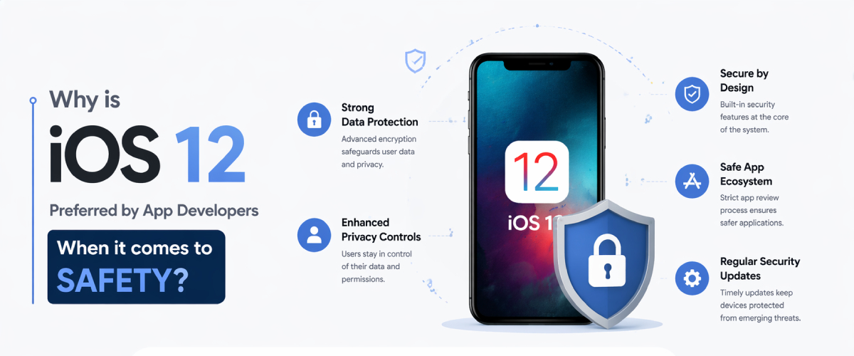 Why is iOS 12 preferred by App Developers when it comes to safety?