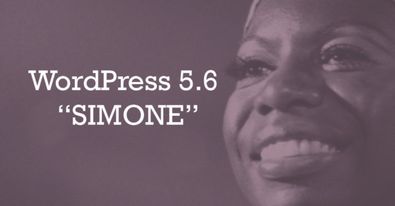 WordPress 5.6 Simone Release!