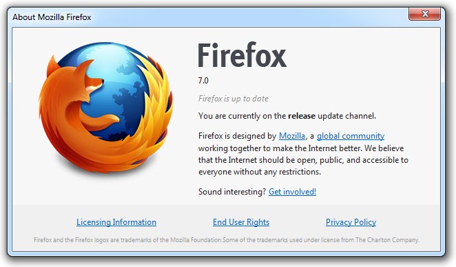 Firefox update Warp