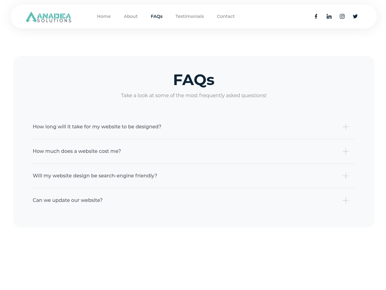 FAQs Section