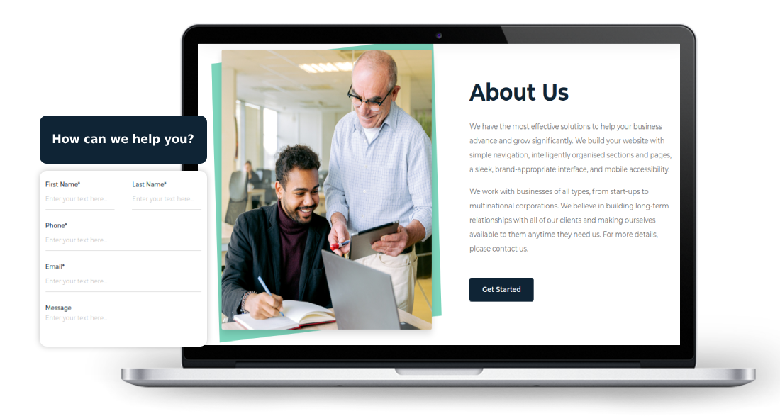 Template about us