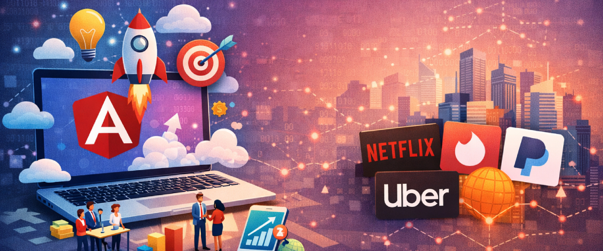 Which startups are built using Angular